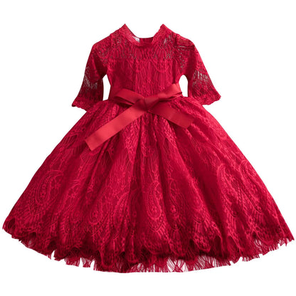 Dresses For Girls Flower Lace