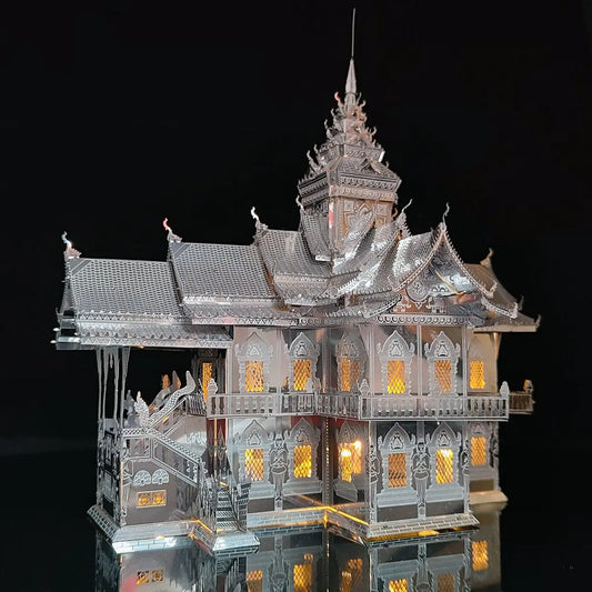 Chiengmai Temple 3D Metal Building DIY Handmade Puzzle