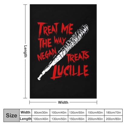 Negan's Lucille Throw: Cozy, Personalized Fandom Gift