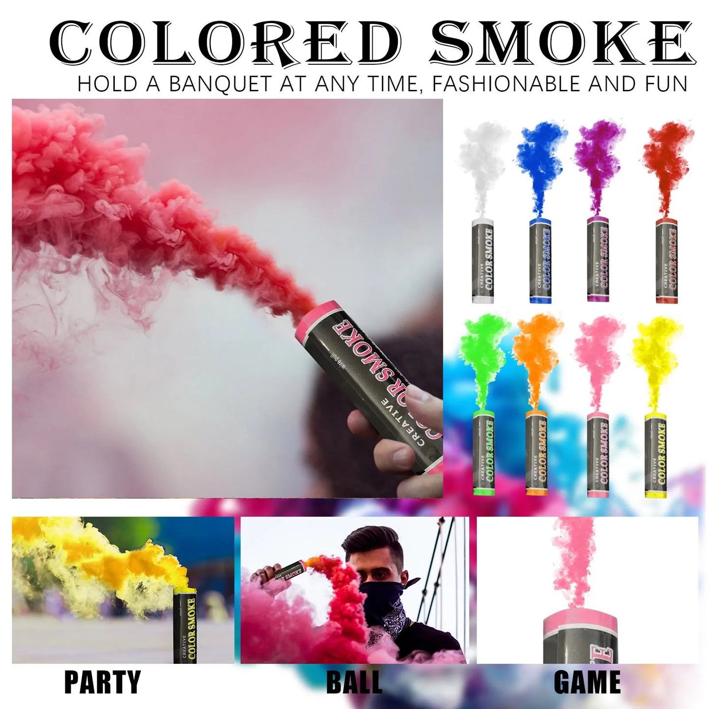 Colorful Effect Smoke Tube Bottle