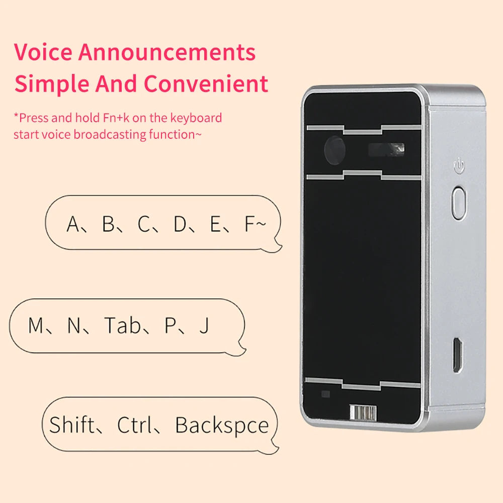 LaserType: Portable Bluetooth Projection Keyboard