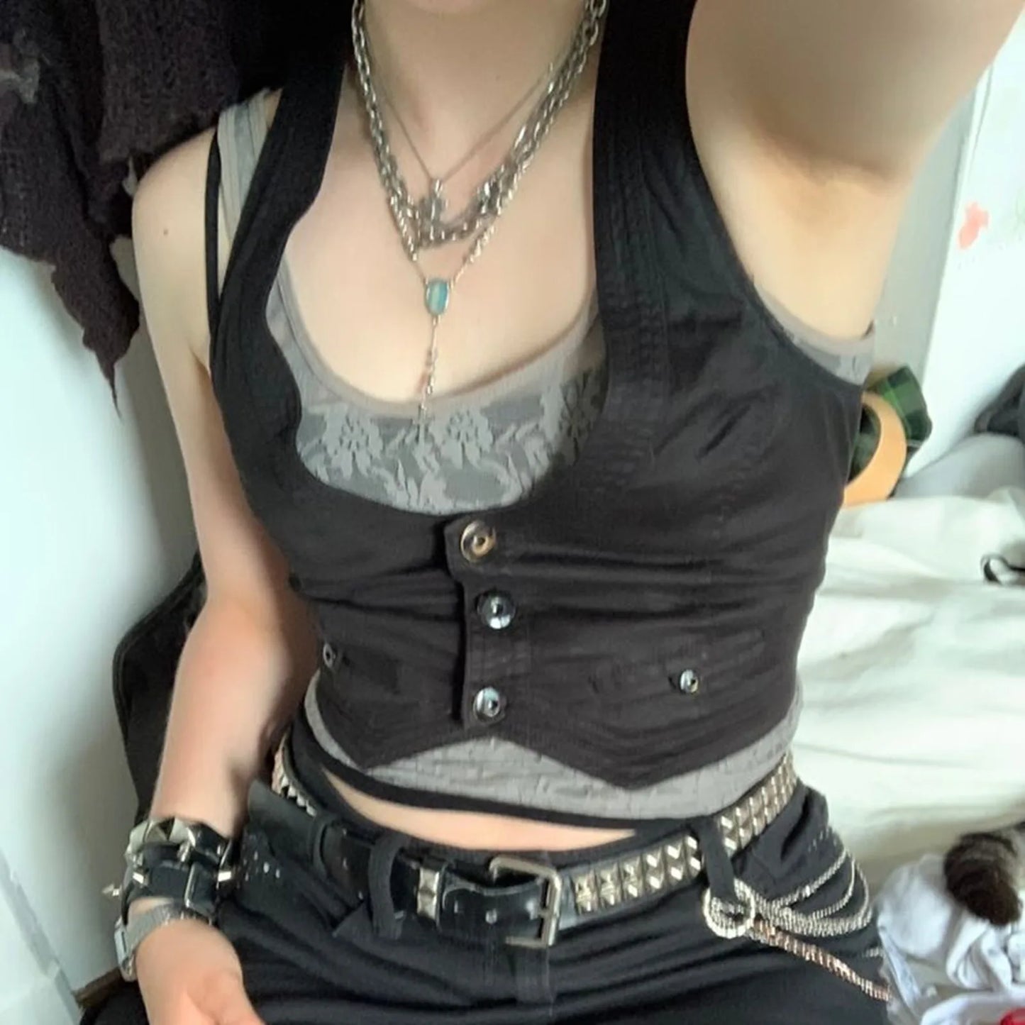 Steampunk Jacquard Tuxedo Vest