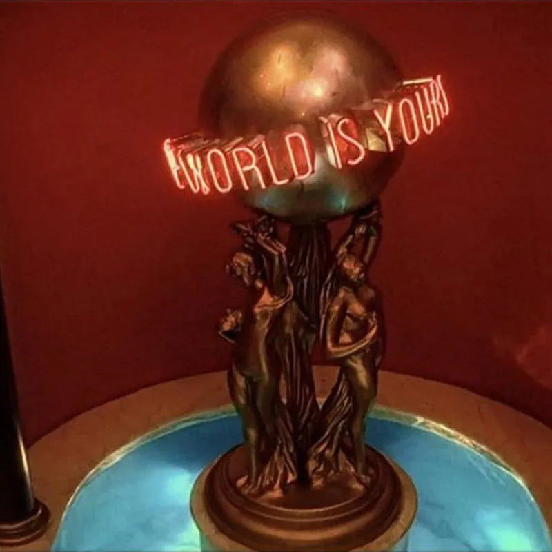 The World Is Yours Resin Statue