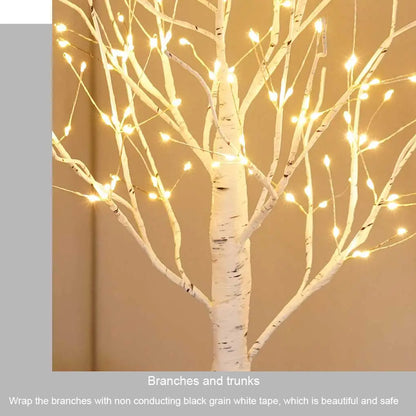 Leds Birch Tree Light Glowing