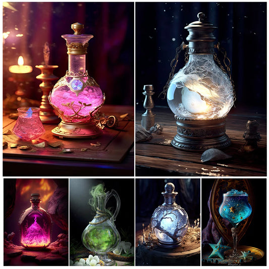 Witch's Elixir: Love & Immortality Canvas Art