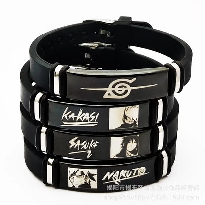 Uchiha & Kakashi Naruto Silicone Band
