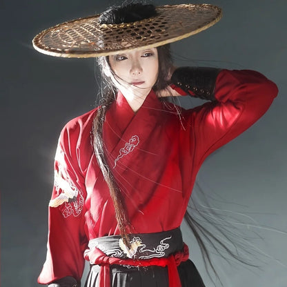 Vintage Knight Hanfu Robe: Cosplay & Dance Attire