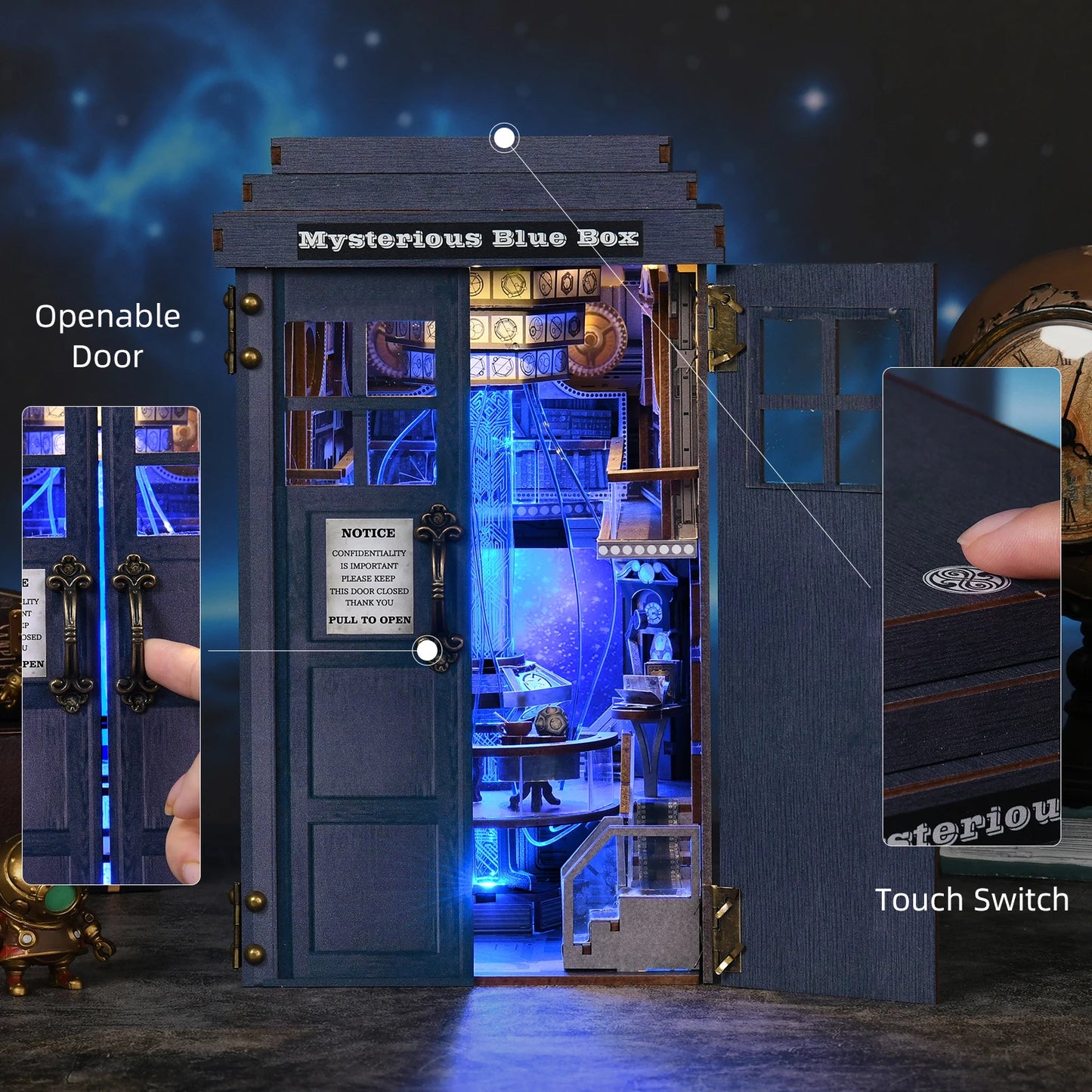 Mysterious Blue Box — Book Nook Kit