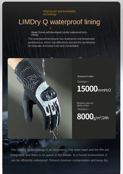 DUHAN W2 All-Weather Motorcycle Gloves Unisex