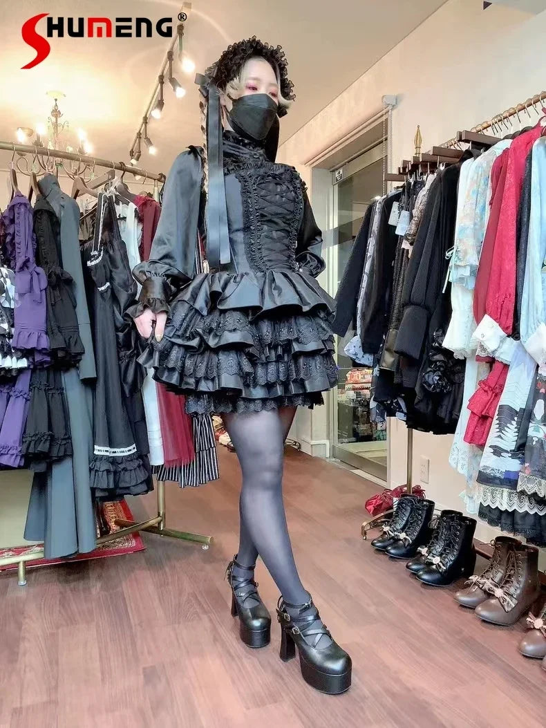 Lace Elegance: Japanese Gothic Lolita Dress