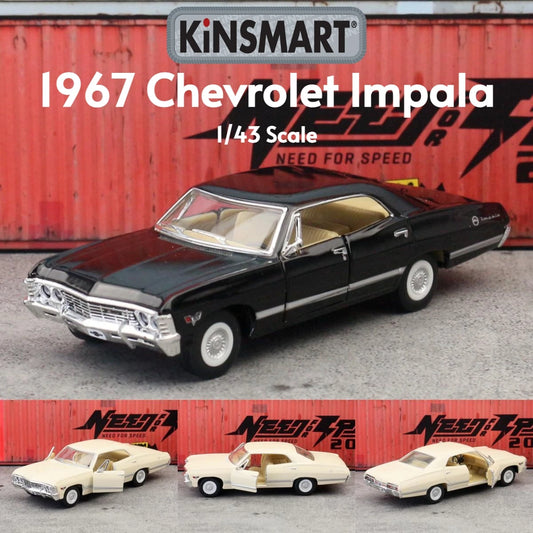 Chevrolet Impala 1967 Diecast Model — 1:43 Pull Back Miniature