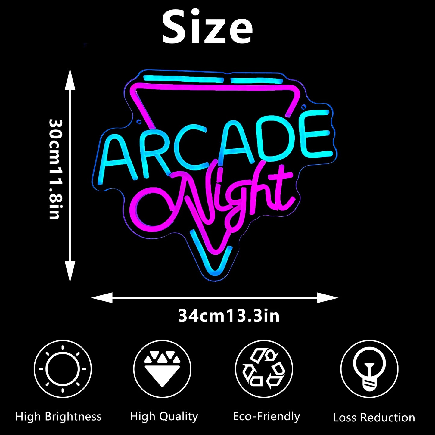 Arcade Night Custom Neon Sign Led Lights