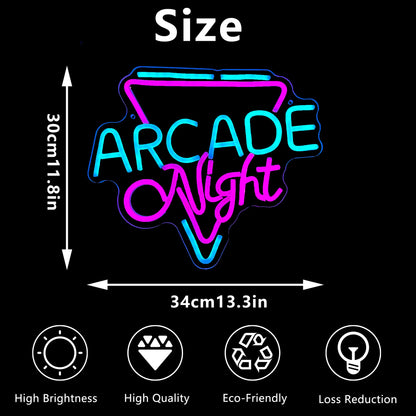 Arcade Night Custom Neon Sign Led Lights