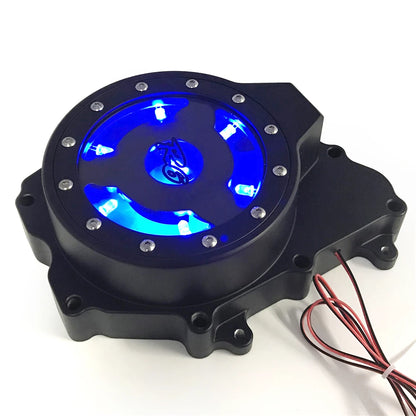 Yamaha R6 LED Engine Stator Cover - Black Billet