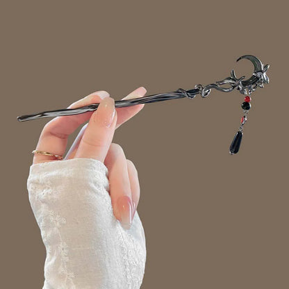 Vintage Moon Tassel Hair Sticks for Elegant Women
