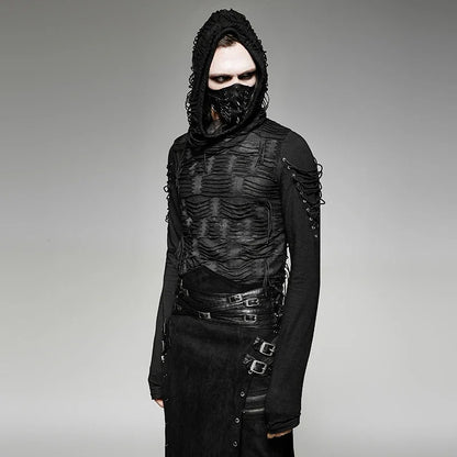 Punk Vibe Gothic Hoodie: Streetwear for Individualists
