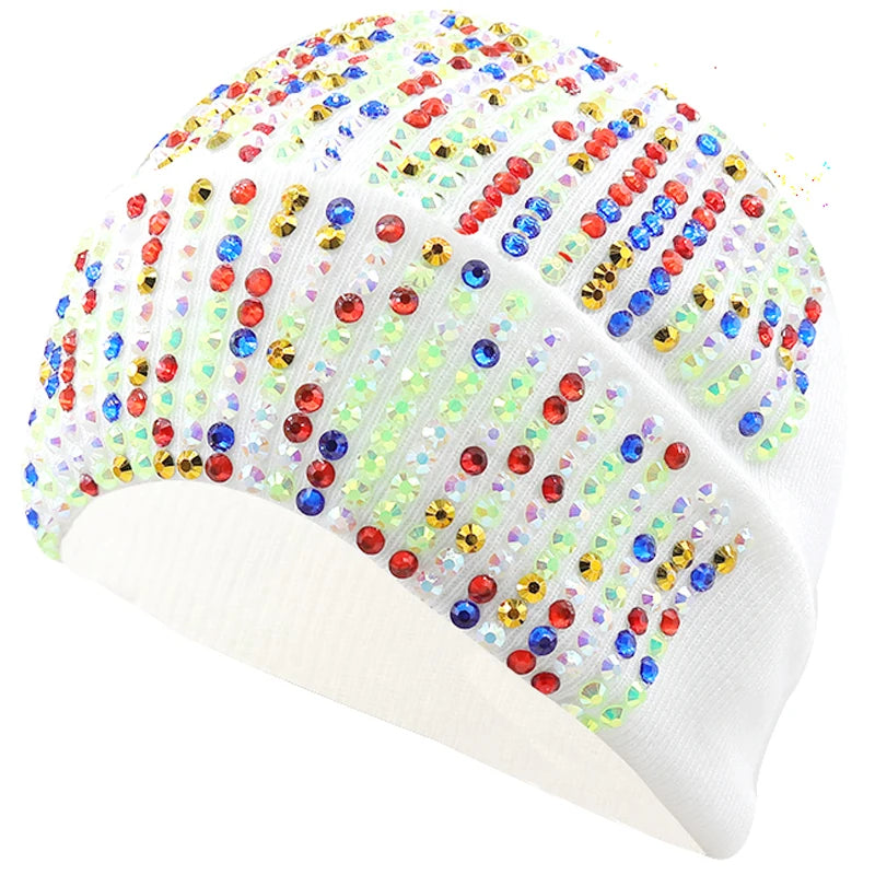 New Diamond Skullies Beanies Men Winter Hat Women Knitted Hats For Mrs Cap Winter Beanie Hat Gorro Warm Brimless Bonnet lady Cap