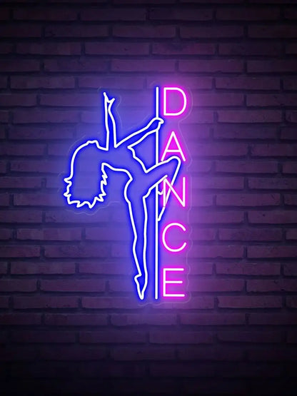 Neon Glow: Dancer Vibes Decor Sign for Home & Studio