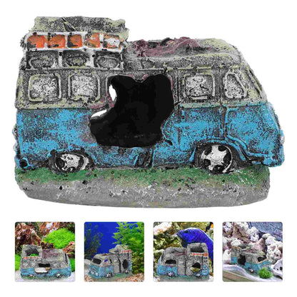 Classic Cars Shrimp House Landscaping Ornament Fish Tank