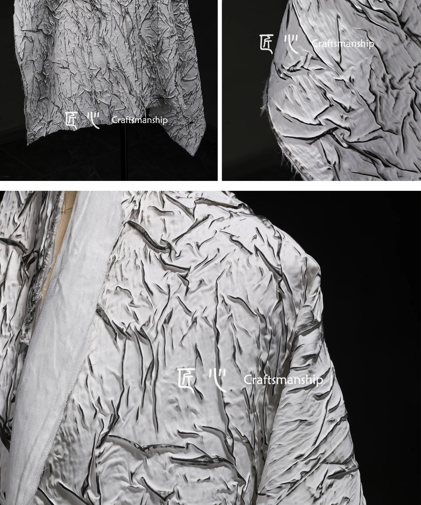 Eco Jacquard Pleat Fabric for Fashion Creations