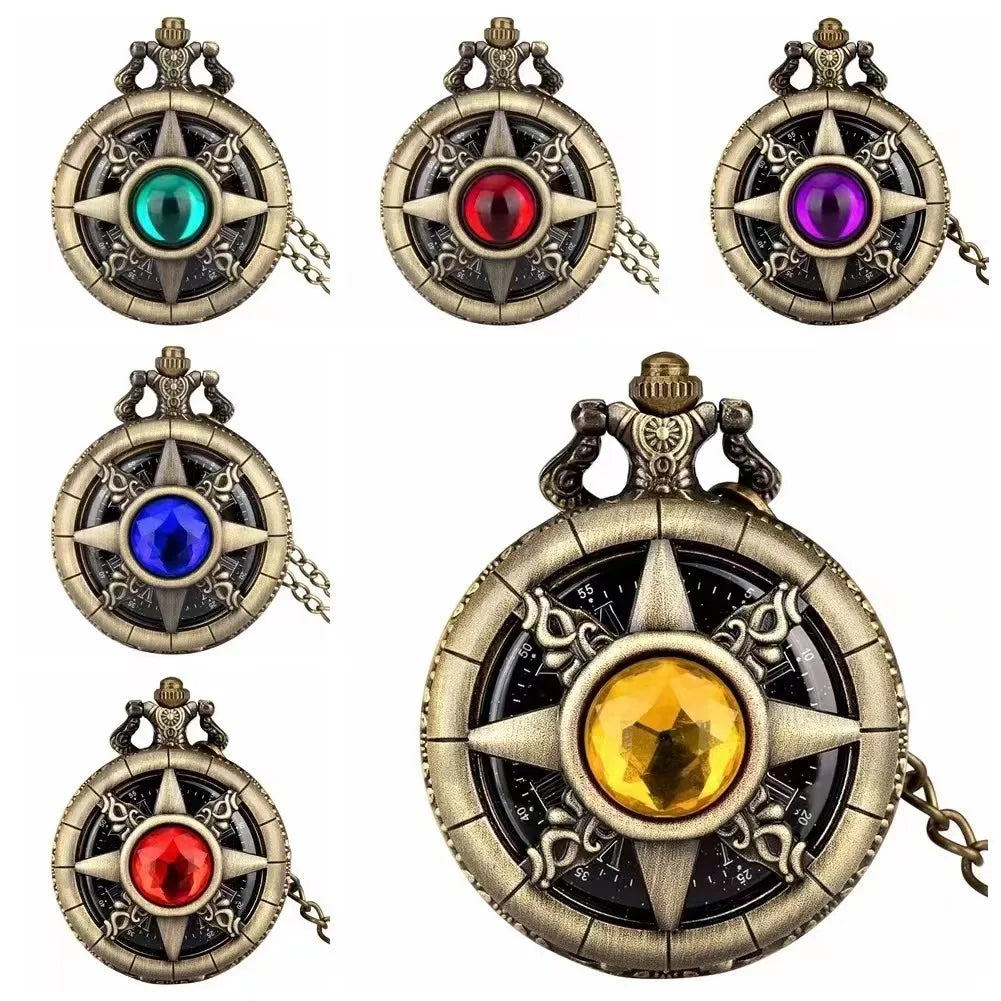 Elegance in Time: Vintage Quartz Pocket Watch Necklace