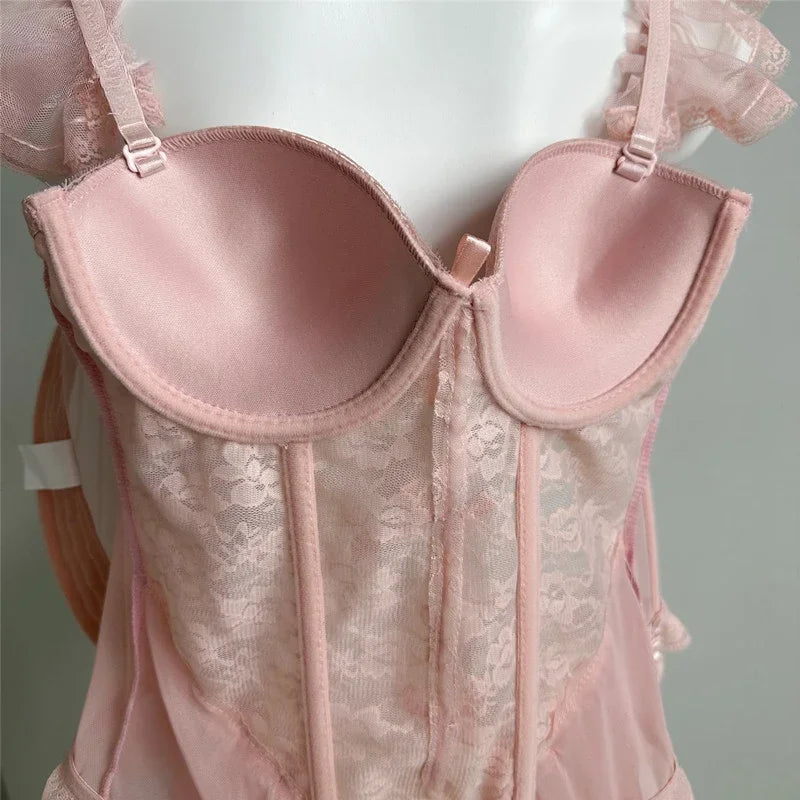 French Elegance Corset & Panty Lingerie Set