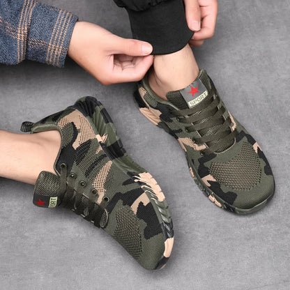 Camouflage Color Flat Casual Shoes