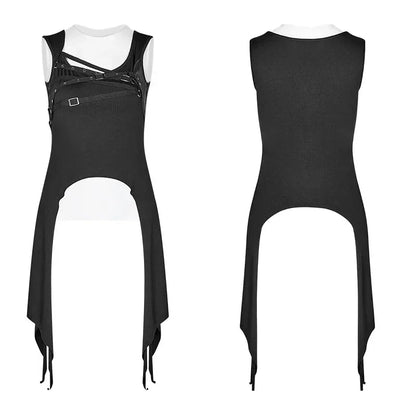 Slim Black Tank Top - Casual Street Style