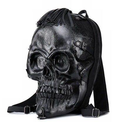 Pu Skull Large Bag 3D Stereo