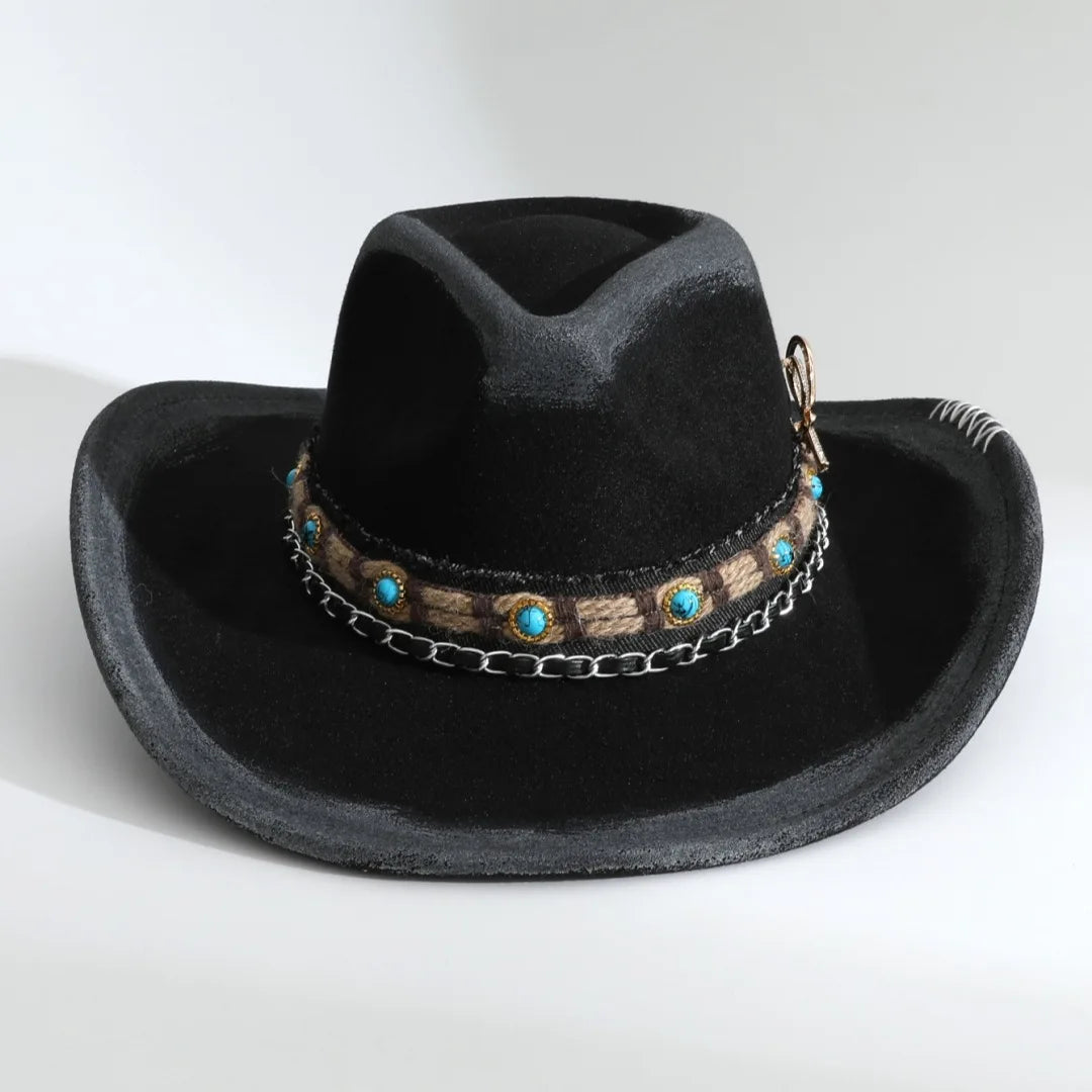 Handmade Suede Fedora Hat — Vintage Jazz