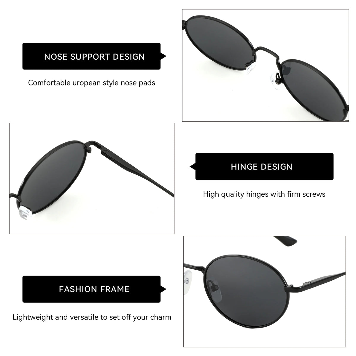 Retro Oval Sunglasses — Y2K Polarized UV400