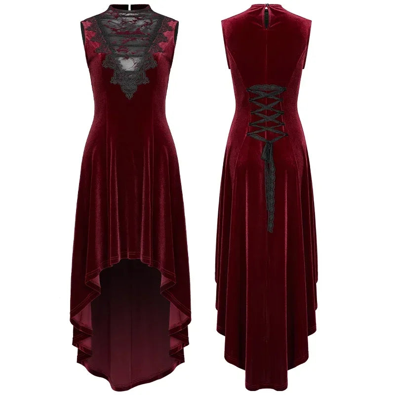 PUNK RAVE Gothic Velvet Dress