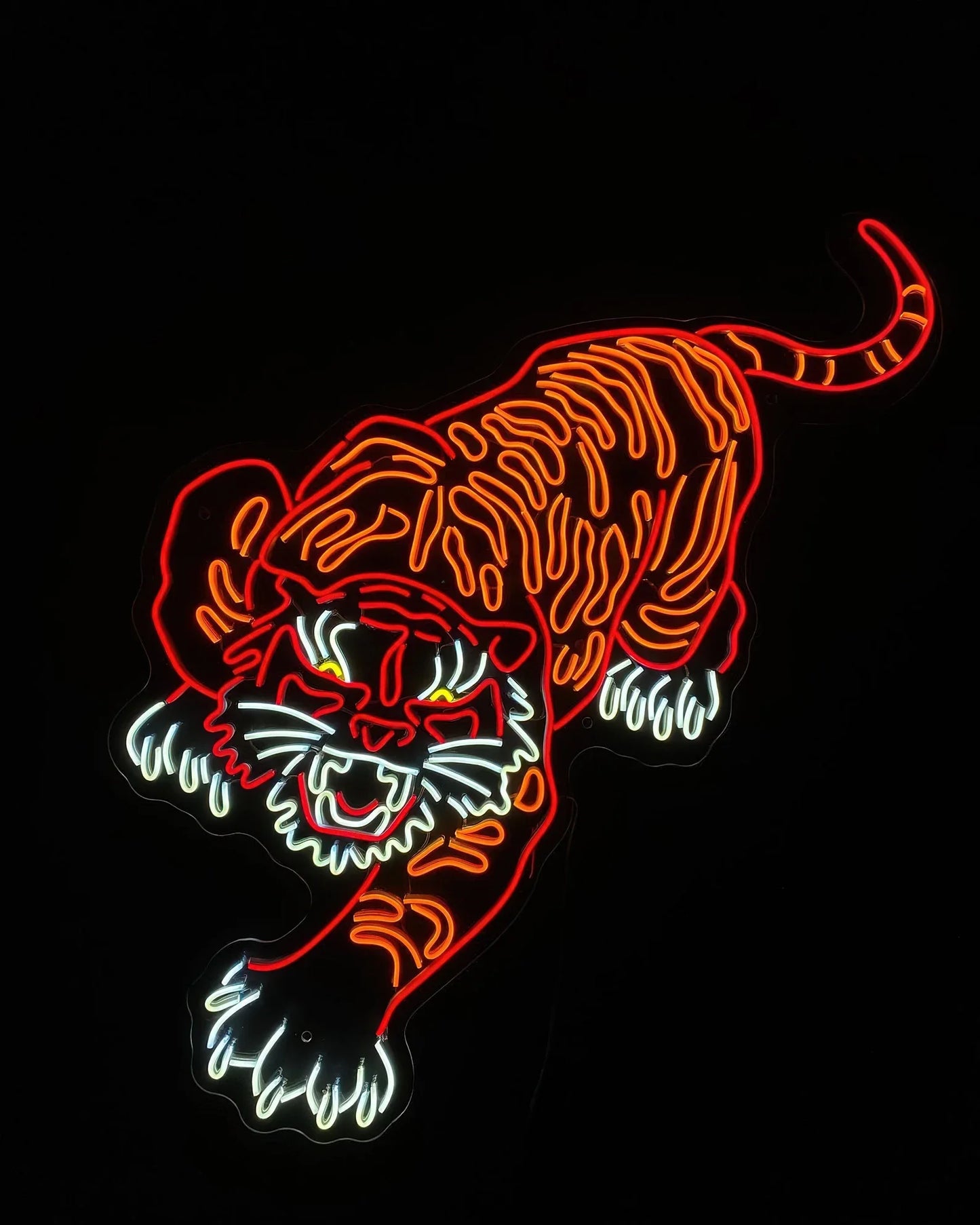 Tiger Motif Neon Sign, Man Cave