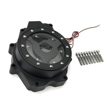 Yamaha R6 LED Engine Stator Cover - Black Billet