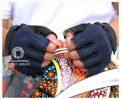 Retro Breeze Half-Finger Motorcycle Gloves