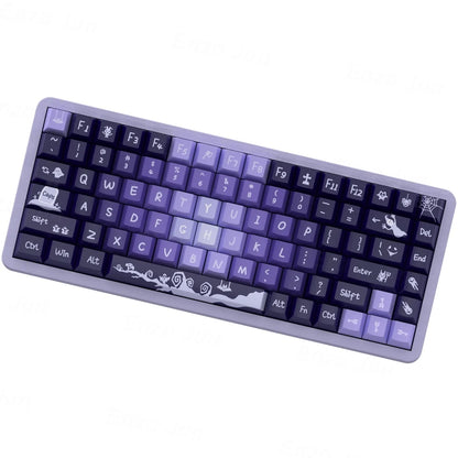 Crybaby Purple Gradient keycaps Mechanical keyboard