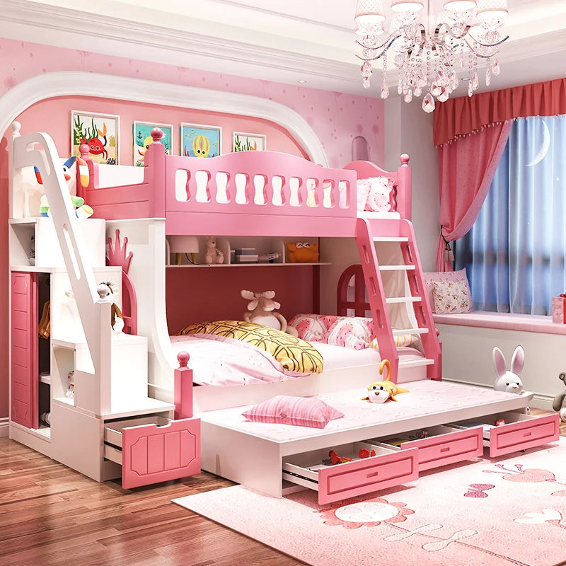 princess bed, solid wood