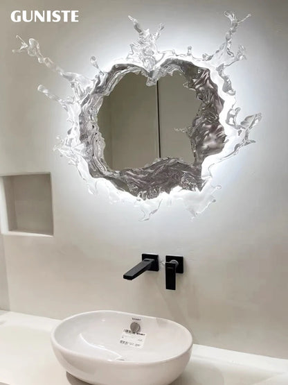 Water spray Dressing mirror Wall lighting