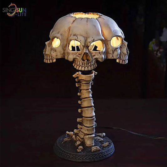 Creative Resin Skull Table Lamp