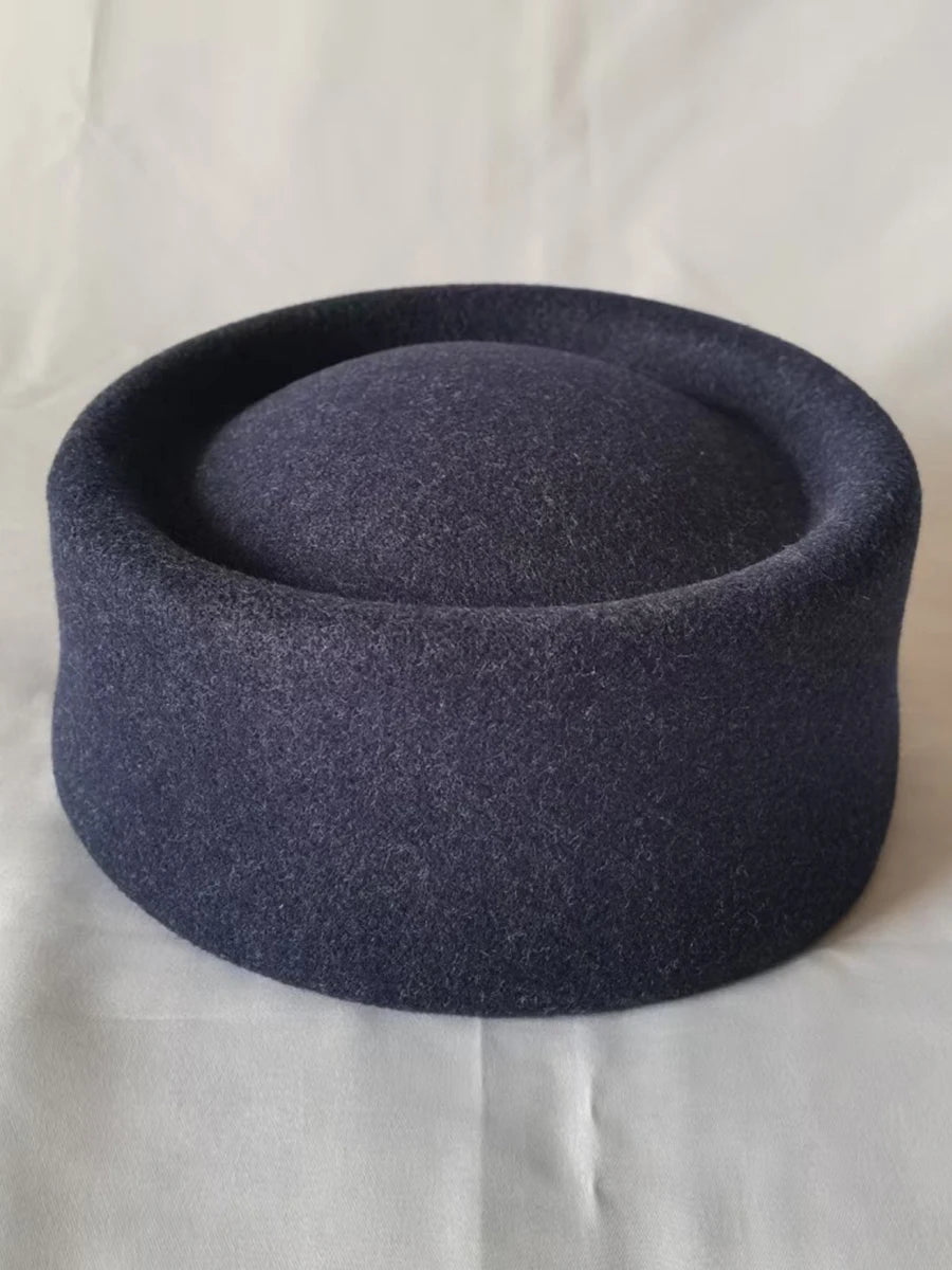 Wool Dome Beret — Hepburn Style Felt Hat