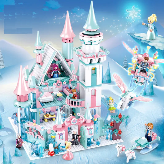 Frozen Magic Castle Carriage Building Block Set Ice Queen