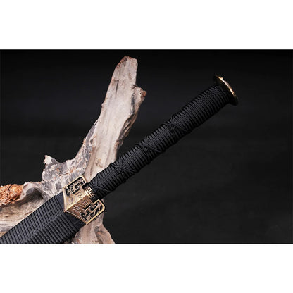 Zombie Etched Han Jian: Decorative Steel Sword