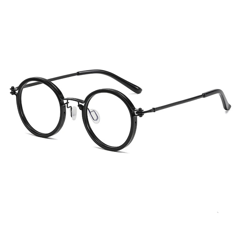 Round frame Retro Progressive Photochromic Reading Glasses