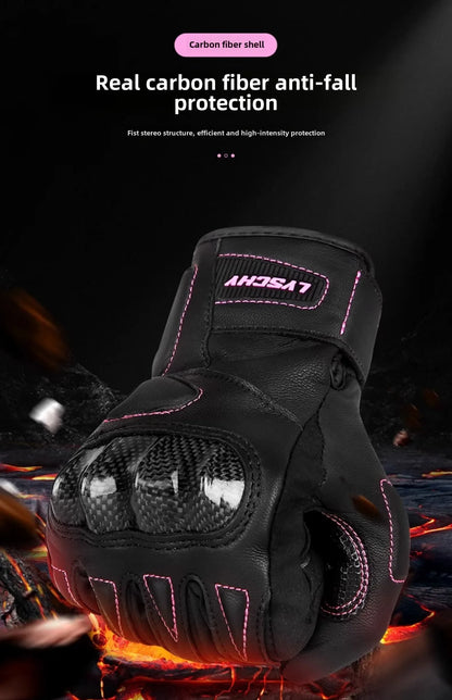 ThermoShield Carbon Fiber Motorbike Gloves