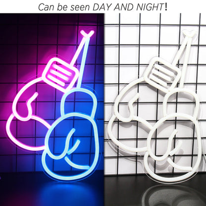 Boxing Gloves LED Neon Sign Lamp