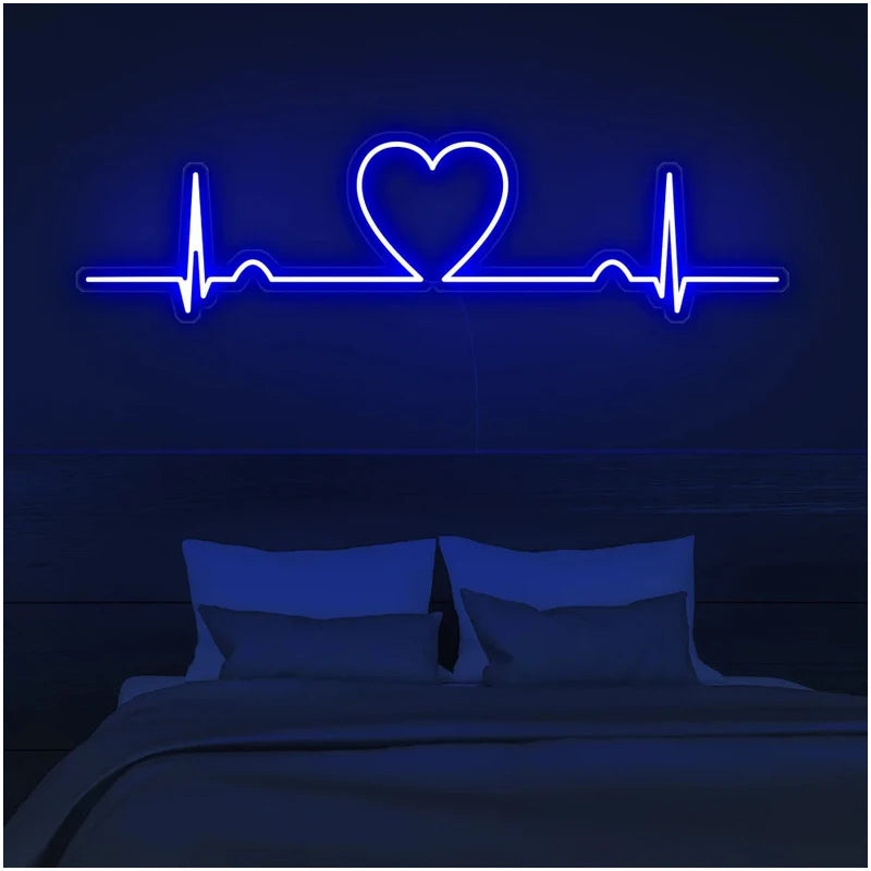 Heartbeat Neon Light for Room Decoration