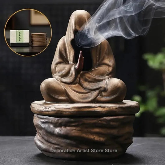 Zen Harmony Ceramic Incense Burner & Decor Holder