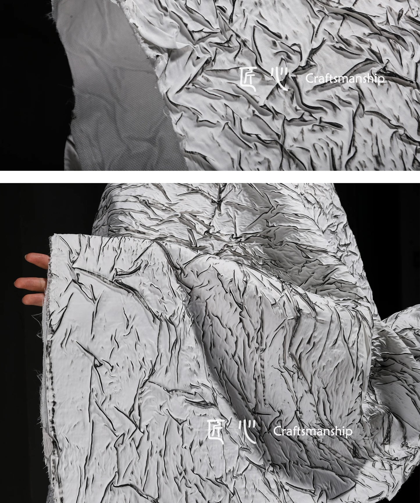 Eco Jacquard Pleat Fabric for Fashion Creations