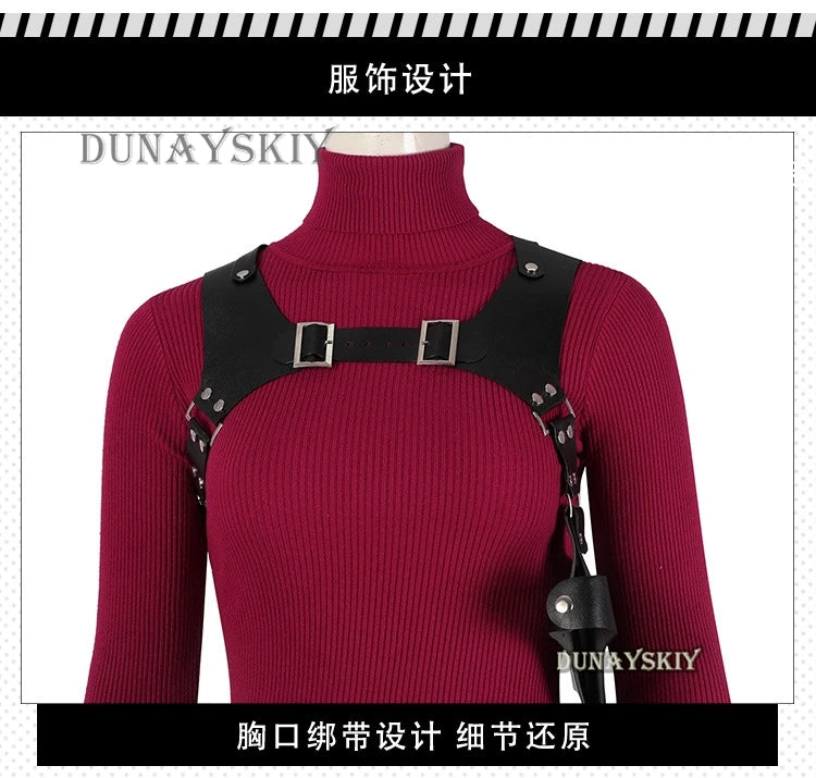 Ada Wong Evil Cheongsam Cosplay Costume Set