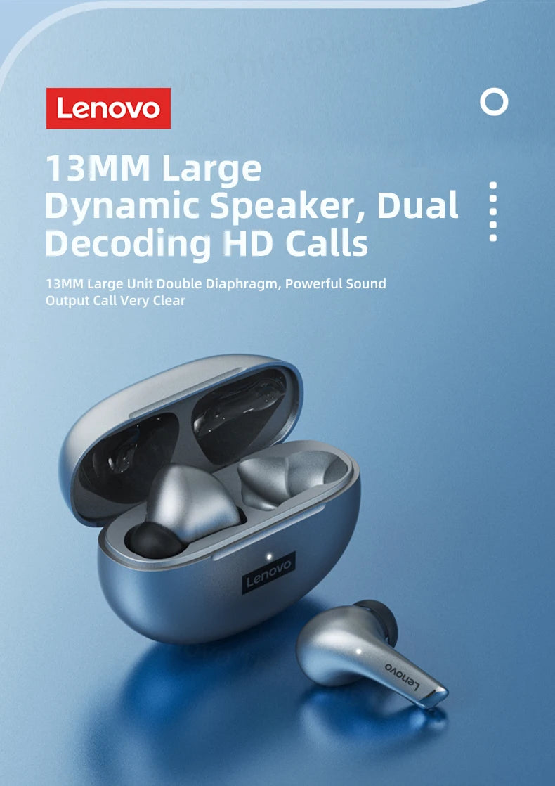Lenovo LP5 Wireless HiFi Earbuds - Sports, Comfort, and Durability